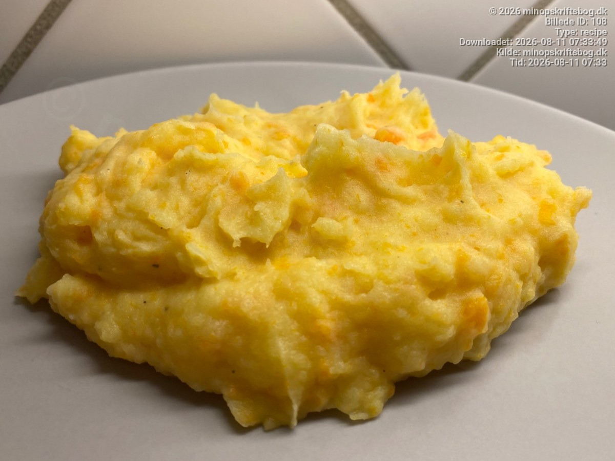Hjemmelavet Kartoffelmos med Gulerødder - Nem Opskrift