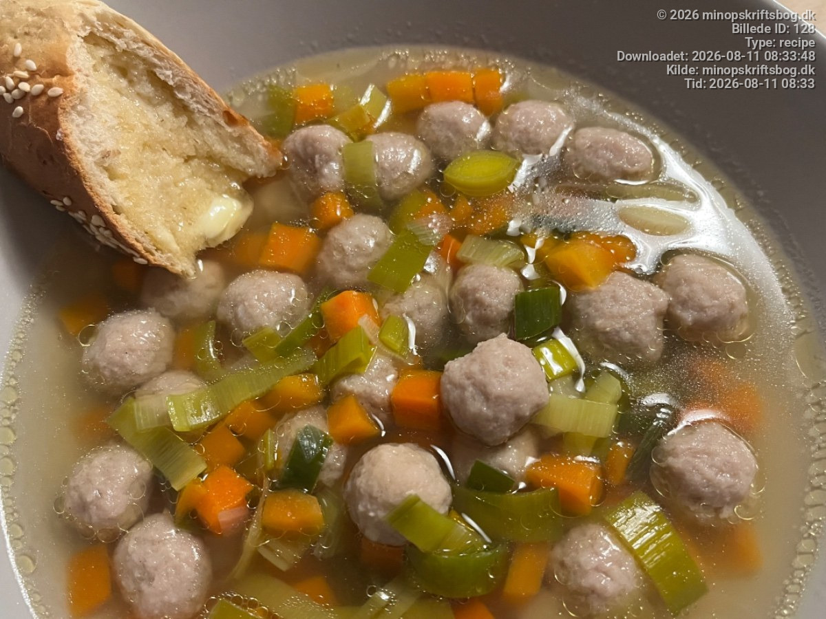 Nem Oksekødsuppe med Porre og Gulerødder