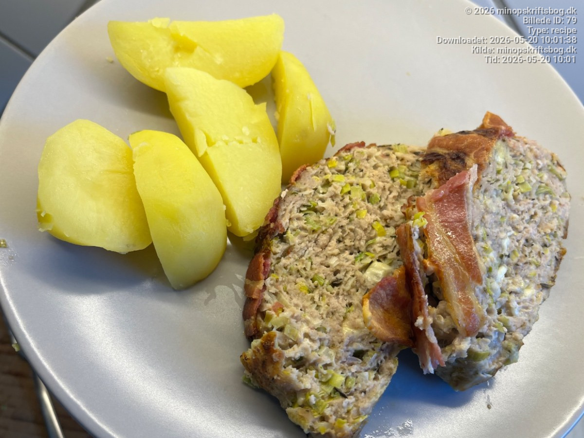 Nem Farsbrød med Porrer og Bacon - Hverdagsret