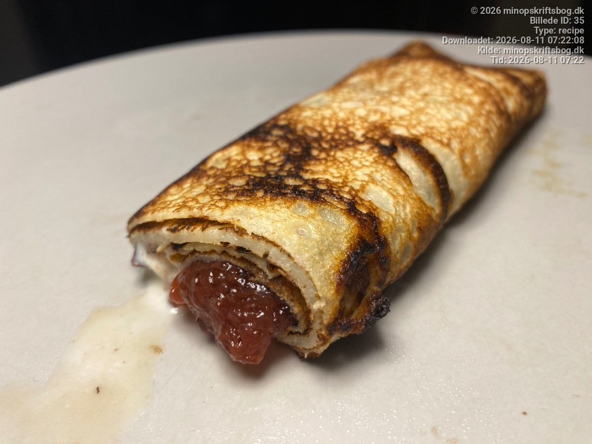 Lækker dessert pandekager