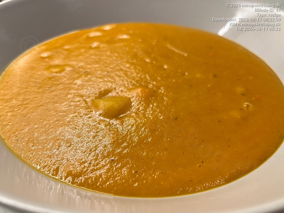 Cremet linsesuppe