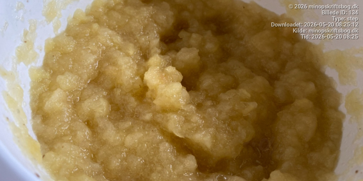 Æblekage grød - Trin 7