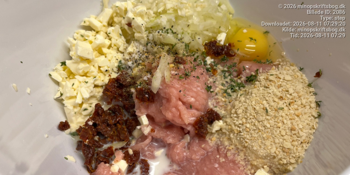 Krydrede kyllingefrikadeller - Trin 3