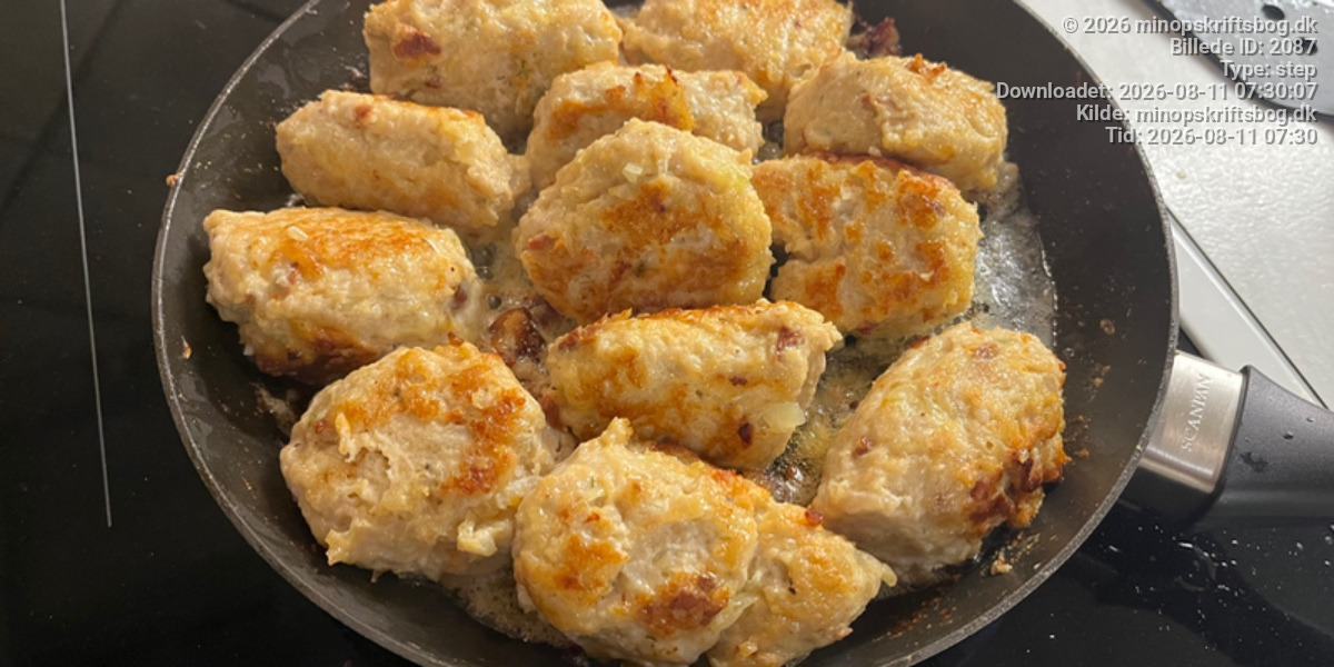 Krydrede kyllingefrikadeller - Trin 4