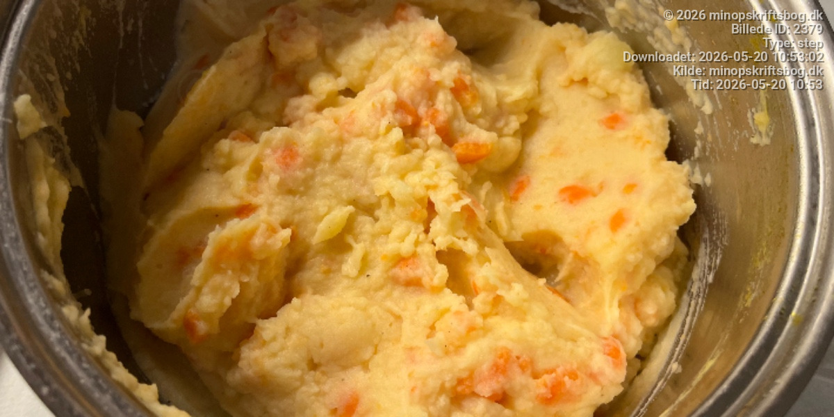 Kartoffelmosen - Trin 3