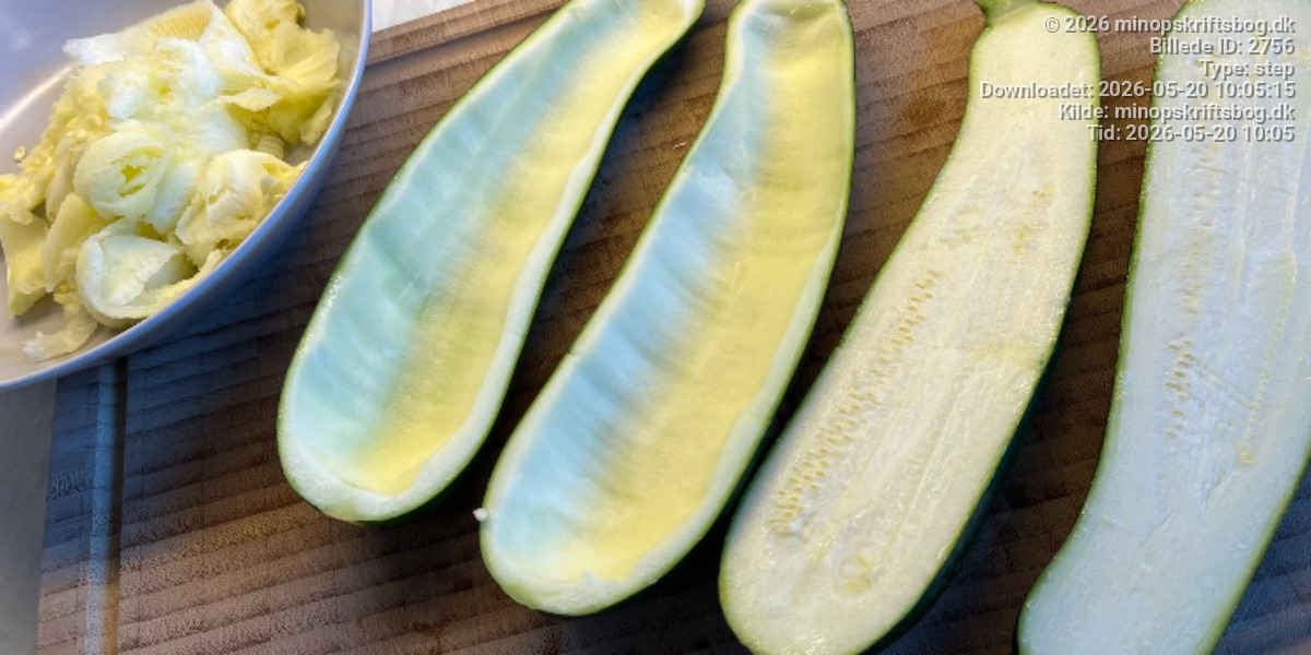 Fyldte squash - Trin 1