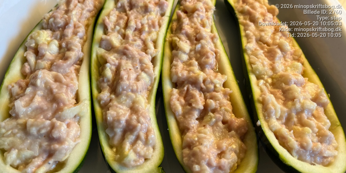 Fyldte squash - Trin 5